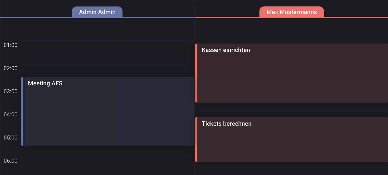 afs ticketsystem kalender